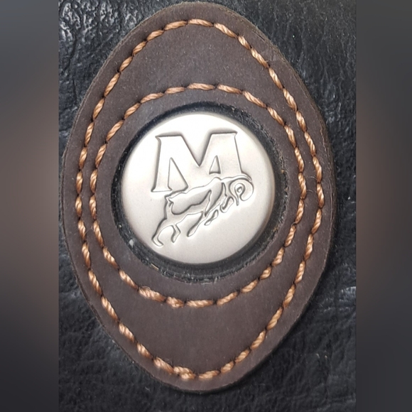 Vintage Mouflon Canada Real Leather Wine Bottle Flask Carrier Bag Carry Handle - Picture 3 of 7